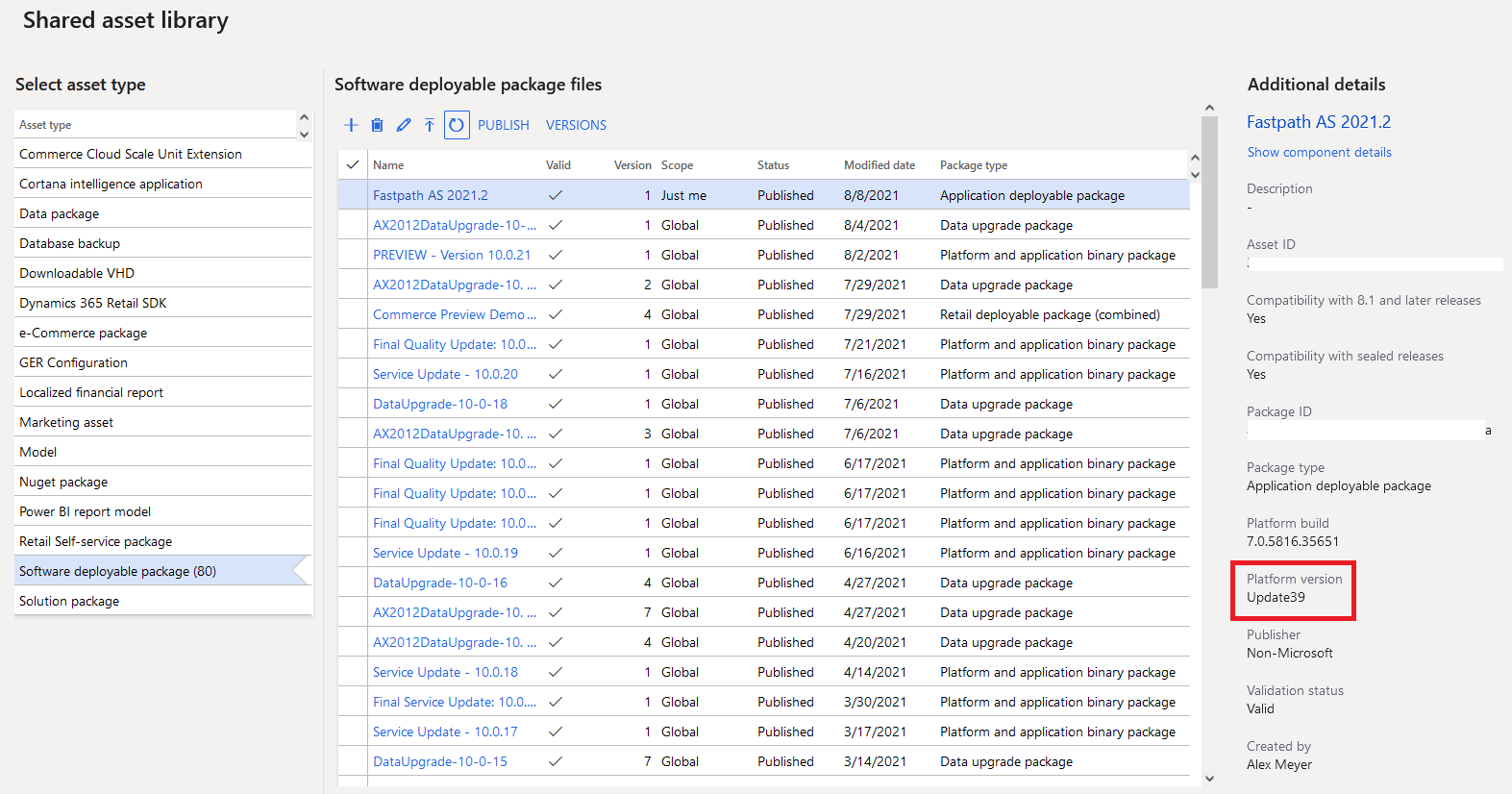 How To Determine Compatible Deployable Package Versions In D365fo